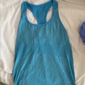 Lululemon blue/turquoise swiftly tech tank top. Size 10.